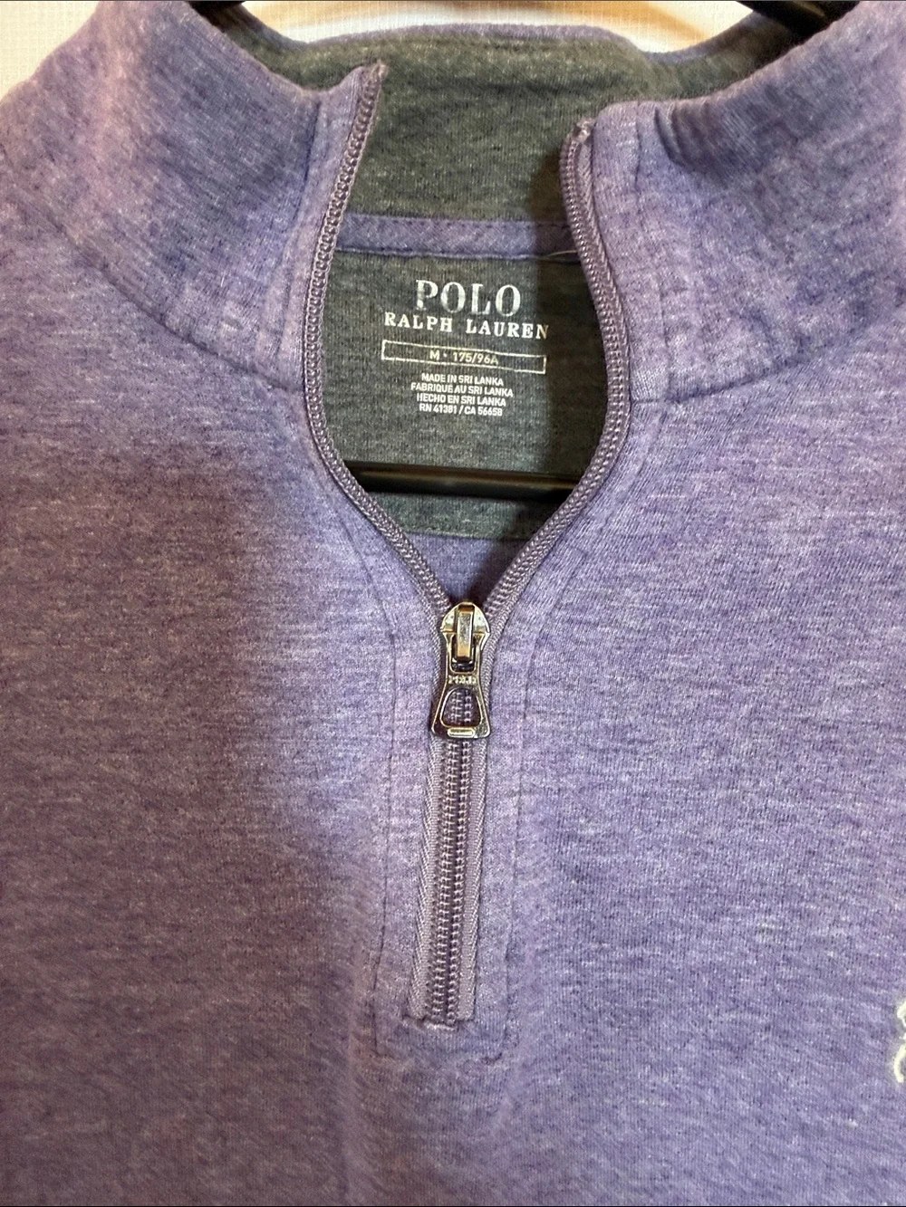 Polo by Ralph Lauren Heather Purple Half-Zip Pullover